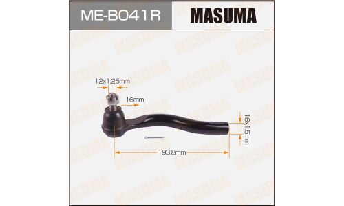 Наконечник рулевой тяги Masuma, правый, арт. ME-B041R