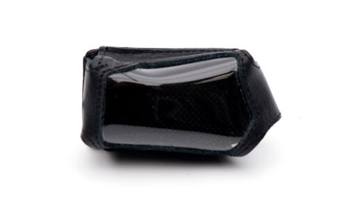 Чехол на брелок сигнализации Pandora DLX-3900/DLX-3945/DLX-3950/X-2010/X-3150 кожаный черного цвета