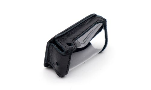 Чехол на брелок сигнализации Pandora DLX-3900/DLX-3945/DLX-3950/X-2010/X-3150 кожаный черного цвета