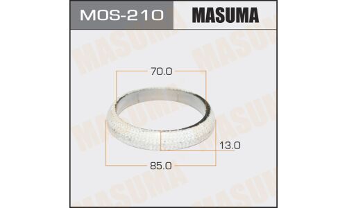 Кольцо уплотнительное выхлопной трубы Masuma, 70x85x13мм, арт. MoS-210