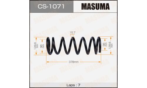 Пружина подвески Masuma, задняя, арт. CS-1071