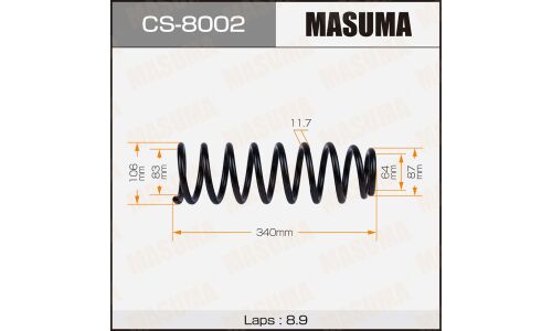 Пружина подвески Masuma, задняя, арт. CS-8002