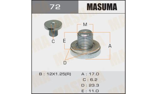 Болт маслосливной A/T MASUMA Toyota