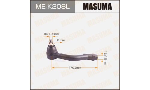 Наконечник рулевой тяги Masuma, левый, арт. ME-K208L