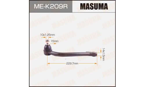 Наконечник рулевой тяги Masuma, для Hyundai Elantra, KIA Cerato, арт. ME-K209R