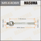 Тяга рулевая Masuma, для KIA Rio, арт. MR-K406R