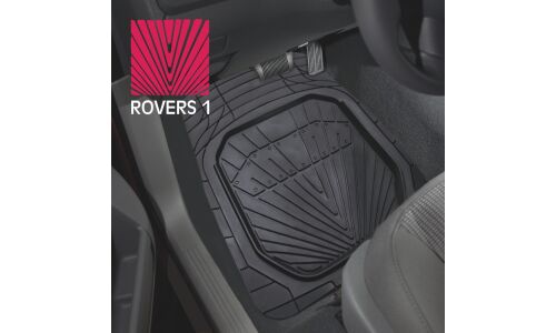 Коврики универсальные CARFORT ROVERS 1 для переднего и заднего ряда, черный цвет, ванночка, 4шт