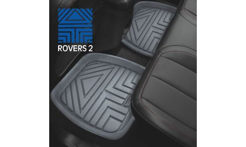 Коврики универсальные CARFORT ROVERS 2 для переднего и заднего ряда, серый цвет, ванночка, 4шт