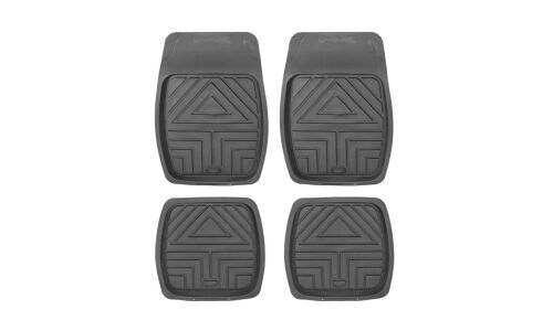 Коврики универсальные CARFORT ROVERS 2 для переднего и заднего ряда, черный цвет, ванночка, 4шт