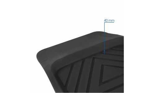 Коврики универсальные CARFORT ROVERS 2 для переднего и заднего ряда, черный цвет, ванночка, 4шт