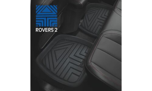 Коврики универсальные CARFORT ROVERS 2 для переднего и заднего ряда, черный цвет, ванночка, 4шт