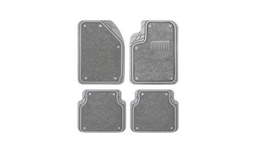 Коврики универсальные CARFORT ROVERS 3 для переднего и заднего ряда, серый цвет, с съемным ковролином, 4шт