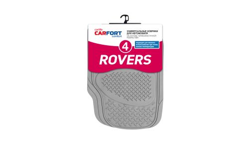 Коврики универсальные CARFORT ROVERS 4 для переднего ряда, серый цвет, 2шт