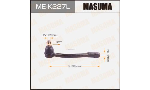 Наконечник рулевой тяги Masuma, левый, арт. ME-K227L