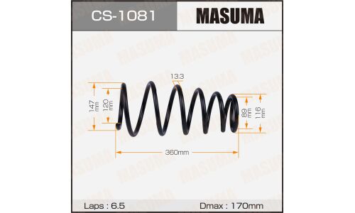 Пружина подвески Masuma, задняя, арт. CS-1081