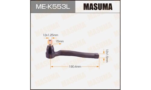 Наконечник рулевой тяги Masuma, левый, арт. ME-K553L