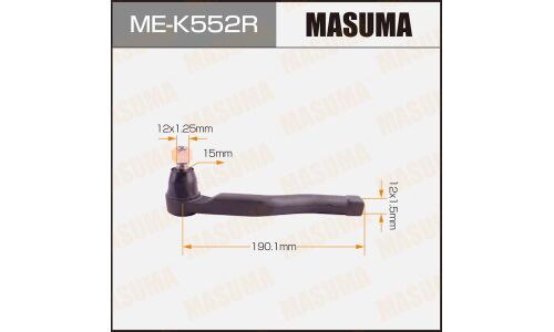 Наконечник рулевой тяги Masuma, правый, арт. ME-K552R