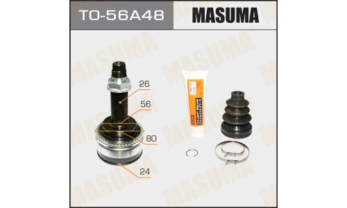 ШРУС Masuma, 24x56x26x48мм, для Toyota Camry, арт. TO-56A48