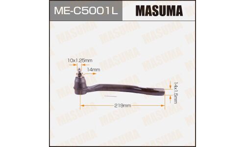 Наконечник рулевой тяги Masuma, левый, арт. ME-C5001L