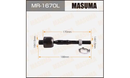 Тяга рулевая Masuma, левая, арт. MR-1670L