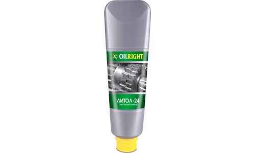Смазка пластичная OILRIGHT Литол-24, для подшипников и шарниров, водостойкая, туба 360г, арт. 6091