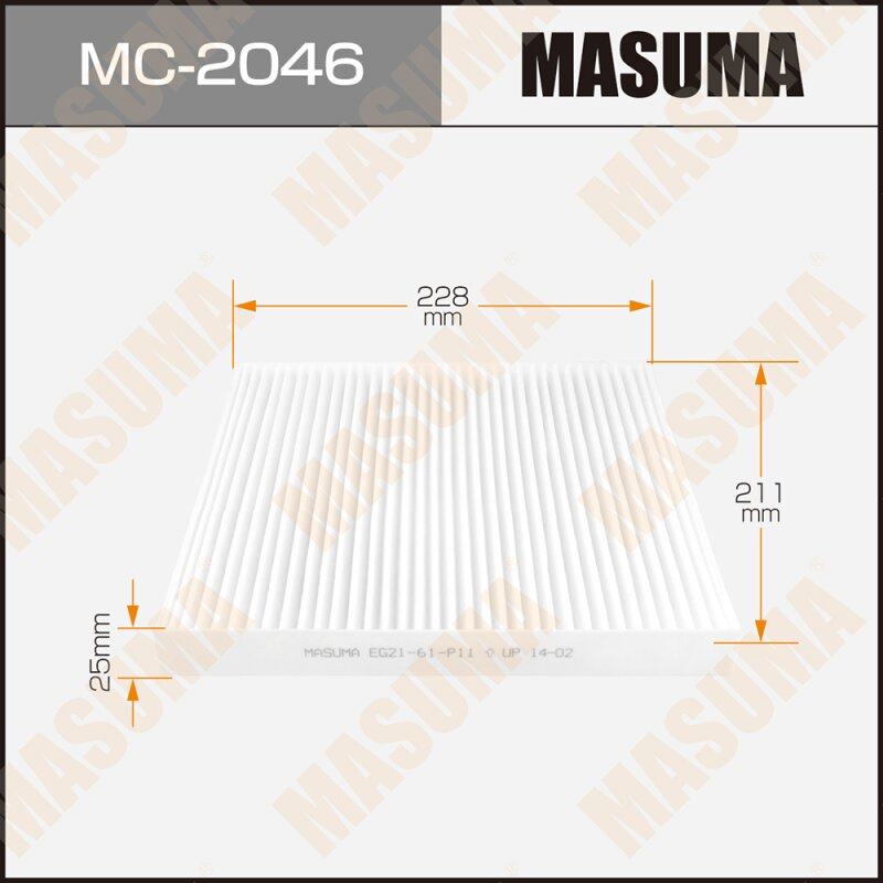 

Салонный фильтр AC401J MASUMA (1/40