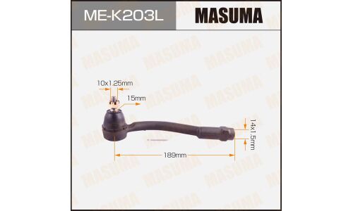 Наконечник рулевой тяги Masuma, левый, арт. ME-K203L