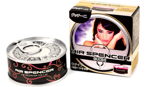 Ароматизатор на торпедо Eikosha Spirit Refill Gucini (Гучини), меловой, баночка 40г, арт. A-69