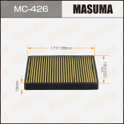 Фильтр салонный Masuma AC-303E, арт. MC-426 Фильтр салонный Masuma AC-303E, арт. MC-426