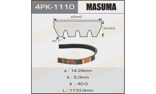 Ремень поликлиновый Masuma, арт. 4PK-1110