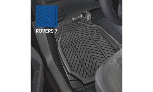 Коврики универсальные CARFORT ROVERS 7 для переднего и заднего ряда, черный цвет, 4шт