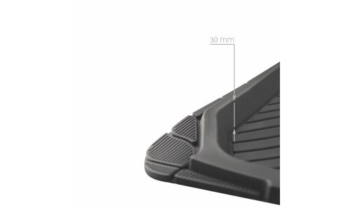 Коврики универсальные CARFORT ROVERS 7 для переднего и заднего ряда, черный цвет, 4шт