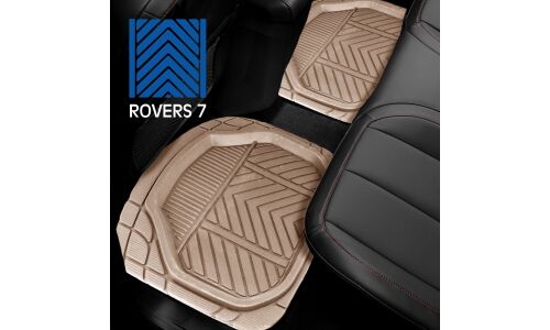 Коврики универсальные CARFORT ROVERS 7 для переднего и заднего ряда, бежевый цвет, 4шт
