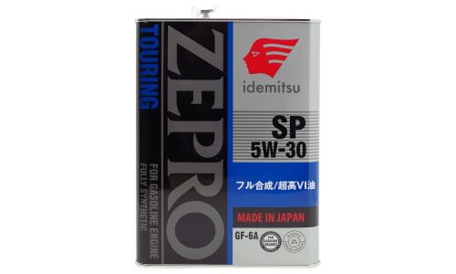 Масло моторное Idemitsu Zepro Touring 5w30, синтетическое, API SP, ILSAC GF-6A, для бензинового двигателя, 4л, арт. 4251-004/30014041-004