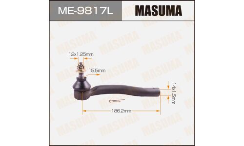 Наконечник рулевой тяги Masuma, арт. ME-9817L