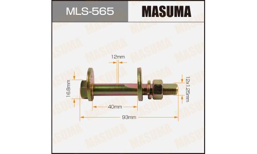 Комплект болта регулировочного (эксцентрика) Masuma MLS-565, для Mitsubishi (OEM MU431006, MS450044, MB809338, MR171026, MB809335, MF430123, MH004161, MU431509) (+гайка, шайба)