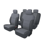 Чехлы CARFORT SHIELD для передних и задних сидений, ткань, черный/серый цвет, 9 предметов Чехлы CARFORT SHIELD для передних и задних сидений, ткань, черный/серый цвет, 9 предметов