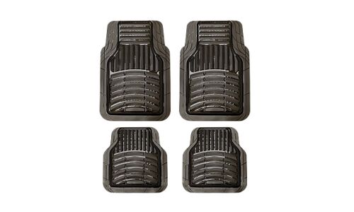 Коврики универсальные CARFORT ROVERS SILICA для переднего и заднего ряда, черный цвет, 4шт