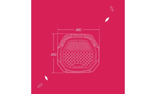 Коврики универсальные CARFORT ROVERS 8 для переднего и заднего ряда, черный цвет, ванночка, 4шт