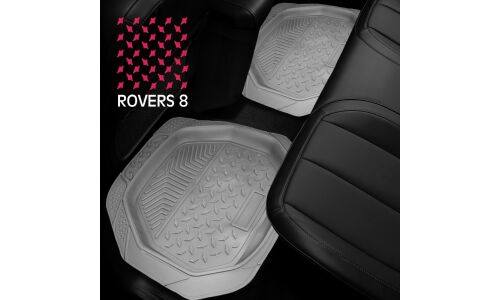 Коврики универсальные CARFORT ROVERS 8 для переднего и заднего ряда, серый цвет, ванночка, 4шт