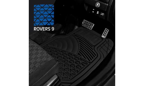 Коврики универсальные CARFORT ROVERS 9 для переднего и заднего ряда, черный цвет, 4шт