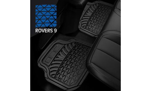 Коврики универсальные CARFORT ROVERS 9 для переднего и заднего ряда, черный цвет, 4шт