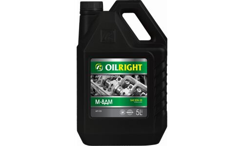 Масло моторное OILRIGHT М-8ДМ 20w20, минеральное, API CD, для дизельного двигателя, 5л, арт. 2496
