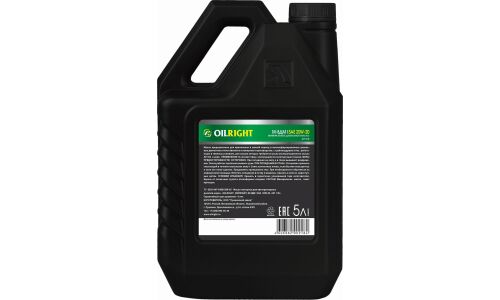 Масло моторное OILRIGHT М-8ДМ 20w20, минеральное, API CD, для дизельного двигателя, 5л, арт. 2496