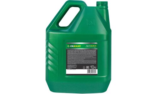 Масло трансмиссионное OILRIGHT ТМ-5-18 (ТАД-17И) 80w90, минеральное, API GL-5, для МКПП и ведущих мостов, 10л, арт. 2544