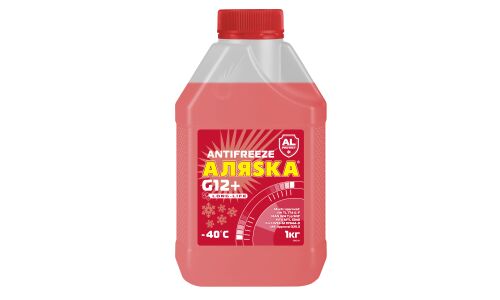 Антифриз Аляsка Long Life G12+ LLC, красный, -40°C, 1кг, арт. 5082
