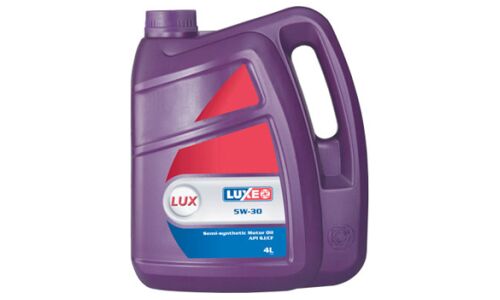 Масло моторное Luxe LUX 5w30, полусинтетическое, API SJ/CF, ACEA A2/B2, универсальное, 4л, арт. 102