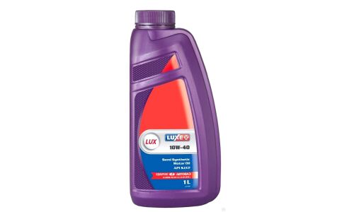 Масло моторное Luxe LUX 10w40, полусинтетическое, API SJ/CF, ACEA A2/B2, универсальное, 1л, арт. 112