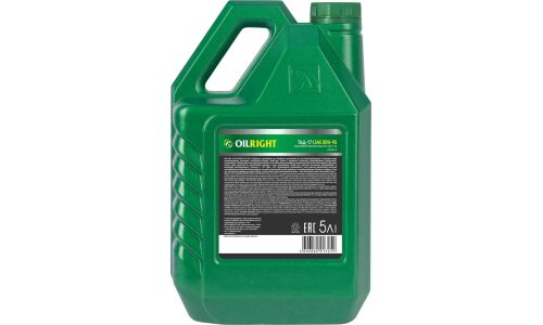 Масло трансмиссионное OILRIGHT ТМ-5-18 (ТАД-17И) 80w90, минеральное, API GL-5, для МКПП и ведущих мостов, 5л, арт. 2545