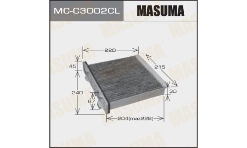 Фильтр салонный Masuma угольный, арт. MC-C3002CL
